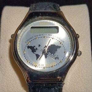 SIXSIX Silver and Black Smartwatch